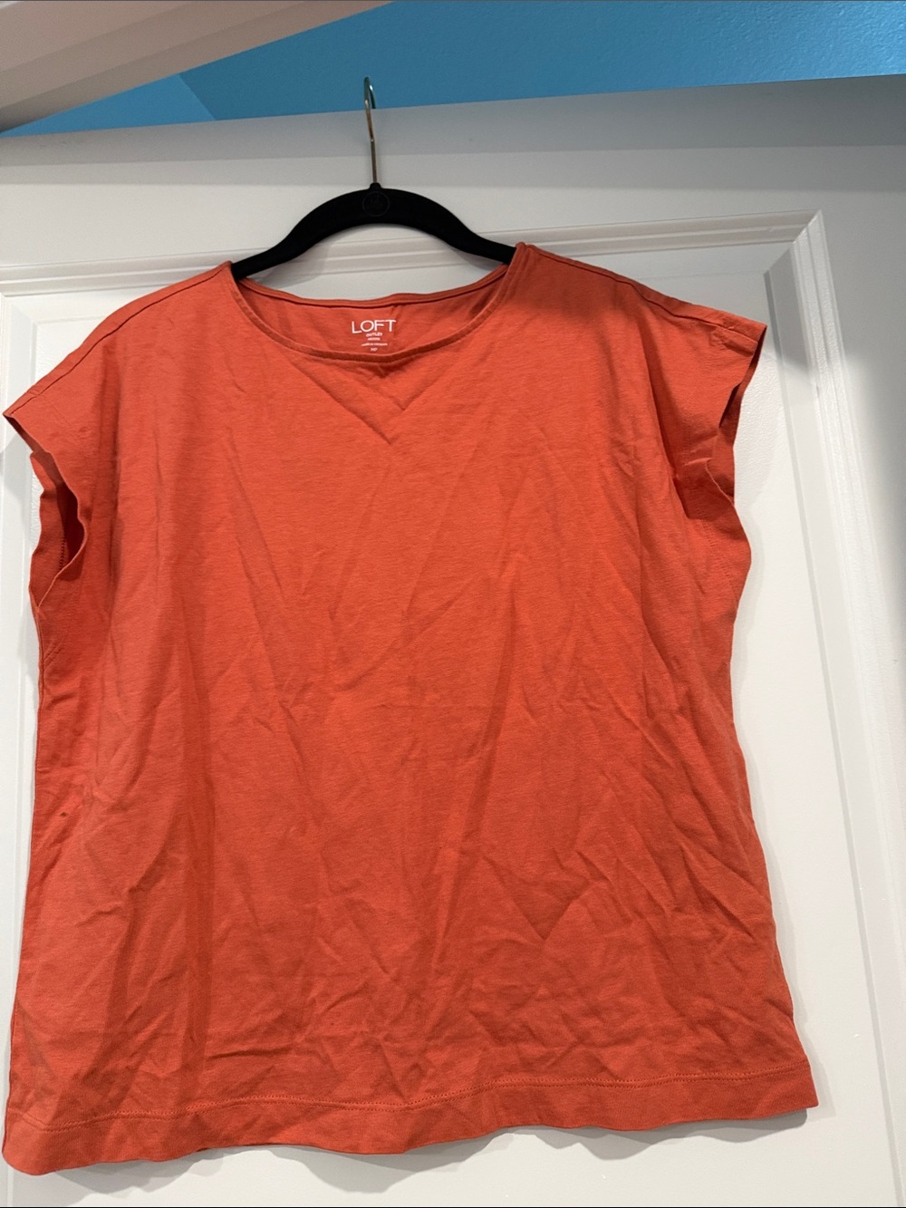 LOFT Coral Sleeveless Tank Top